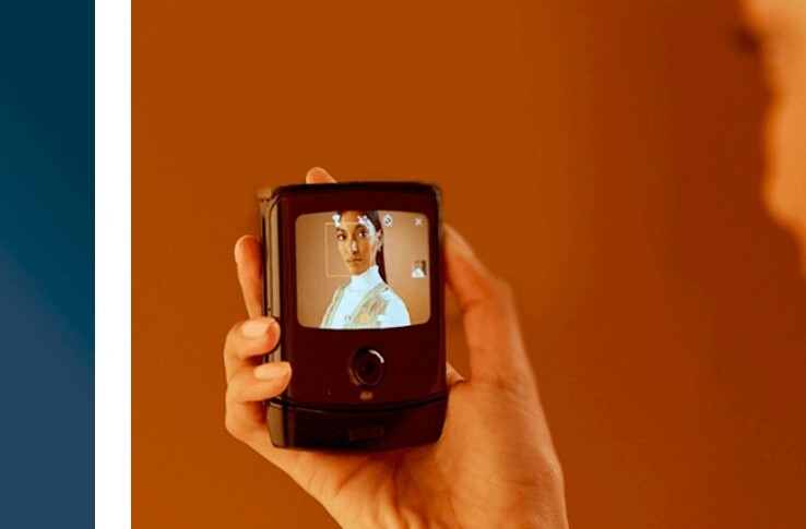 Katlanır Motorola Razr Ön Kamera