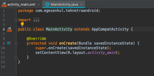 mainactivity java