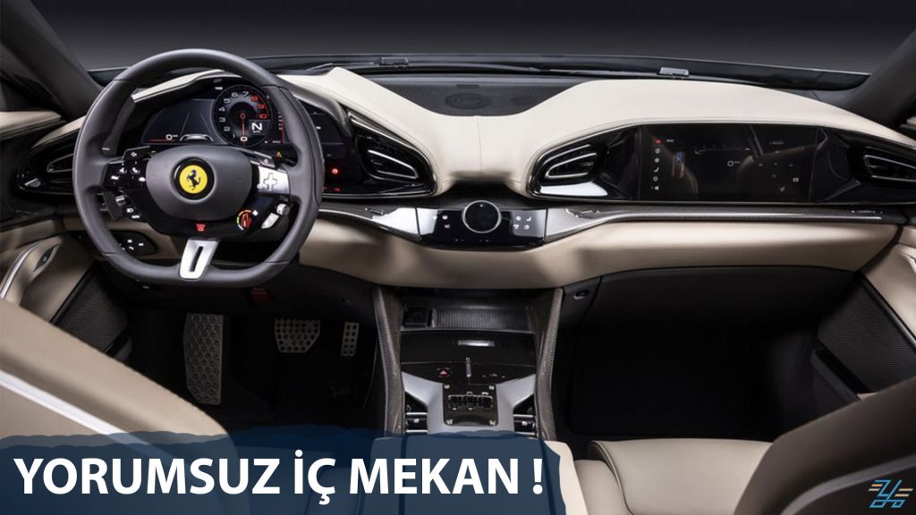 Ferrari Purosangue iç mekan